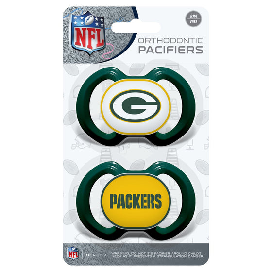 Green Bay Packers - Pacifier 2-Pack - 757 Sports Collectibles