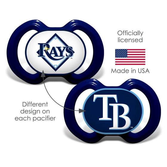 Tampa Bay Rays - Pacifier 2-Pack - 757 Sports Collectibles