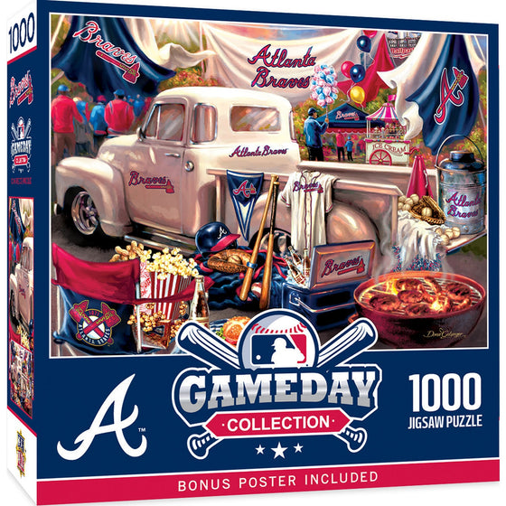 Atlanta Braves - Gameday 1000 Piece Jigsaw Puzzle - 757 Sports Collectibles