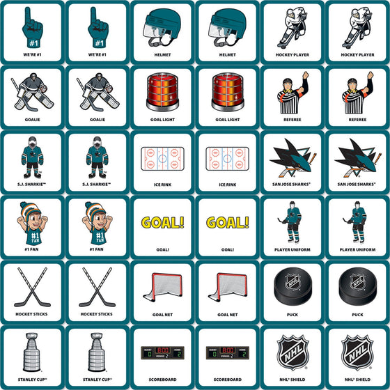 San Jose Sharks Matching Game - 757 Sports Collectibles