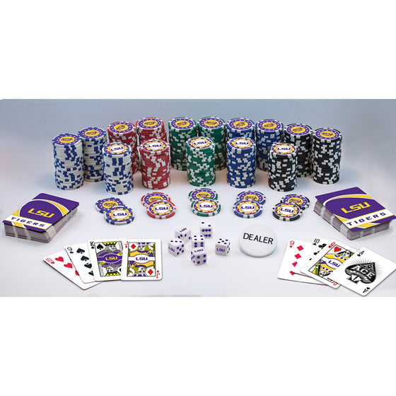 LSU Tigers 300 Piece Poker Set - 757 Sports Collectibles