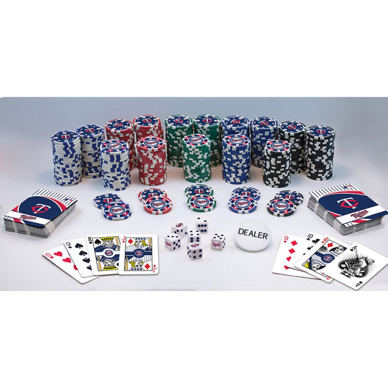 Minnesota Twins 300 Piece Poker Set - 757 Sports Collectibles