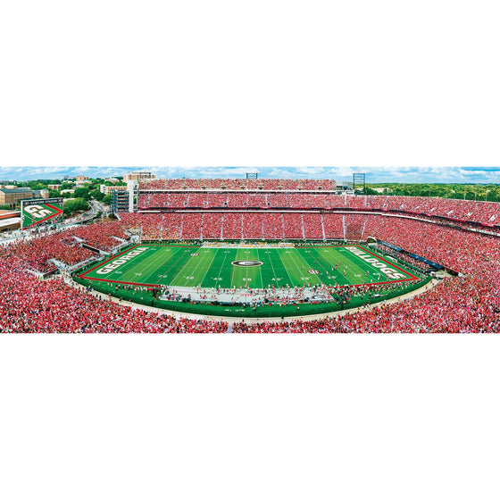 Georgia Bulldogs - 1000 Piece Panoramic Jigsaw Puzzle - 757 Sports Collectibles