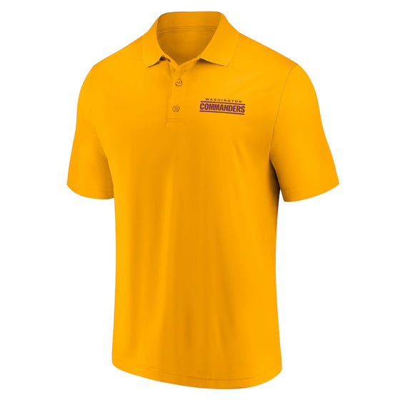 Washington Commanders Fanatics Branded Polo Shirt - Gold - 757 Sports Collectibles