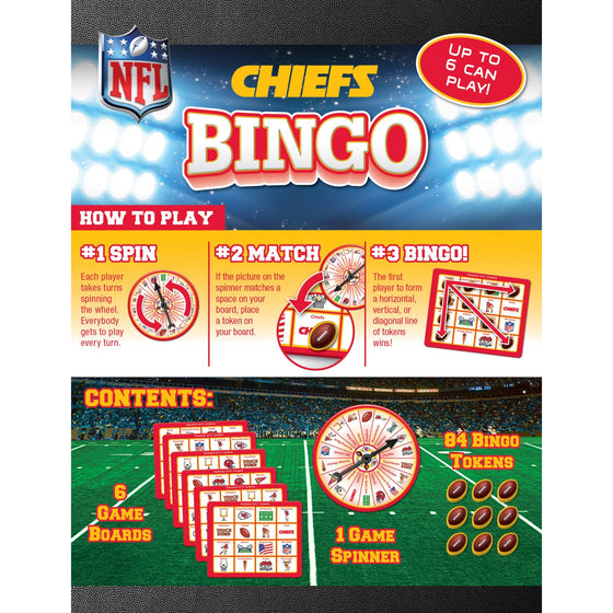 Kansas City Chiefs Bingo Game - 757 Sports Collectibles