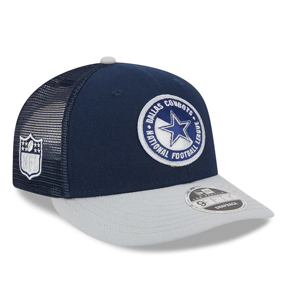 Men's New Era Navy/Gray Dallas Cowboys 2023 Sideline Low Profile 9FIFTY Snapback Hat - 757 Sports Collectibles