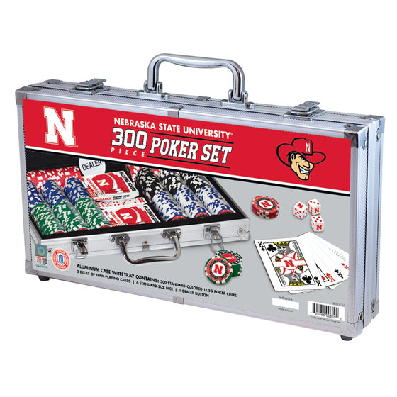 Nebraska Cornhuskers 300 Piece Poker Set - 757 Sports Collectibles