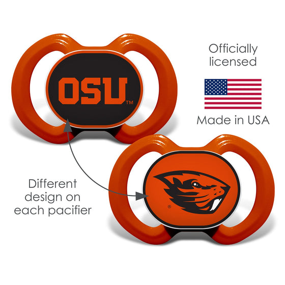 Oregon State Beavers - Pacifier 2-Pack - 757 Sports Collectibles