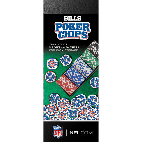 Buffalo Bills 100 Piece Poker Chips - 757 Sports Collectibles