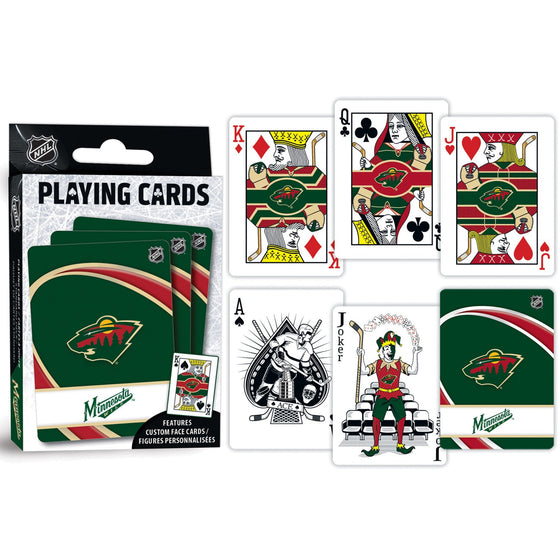 Minnesota Wild Playing Cards - 54 Card Deck - 757 Sports Collectibles