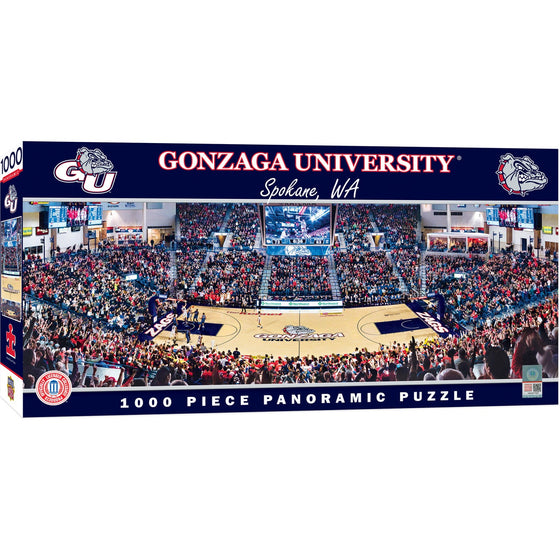 Gonzaga Bulldogs - 1000 Piece Panoramic Jigsaw Puzzle - 757 Sports Collectibles