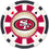 San Francisco 49ers 100 Piece Poker Chips - 757 Sports Collectibles