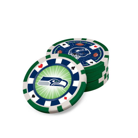 Seattle Seahawks 300 Piece Poker Set - 757 Sports Collectibles