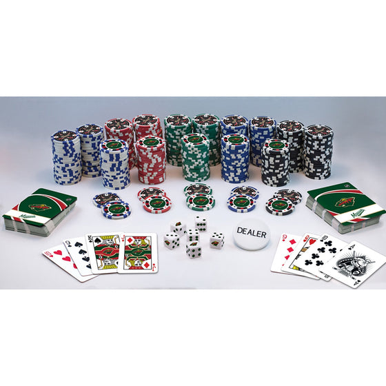 Minnesota Wild 300 Piece Poker Set - 757 Sports Collectibles