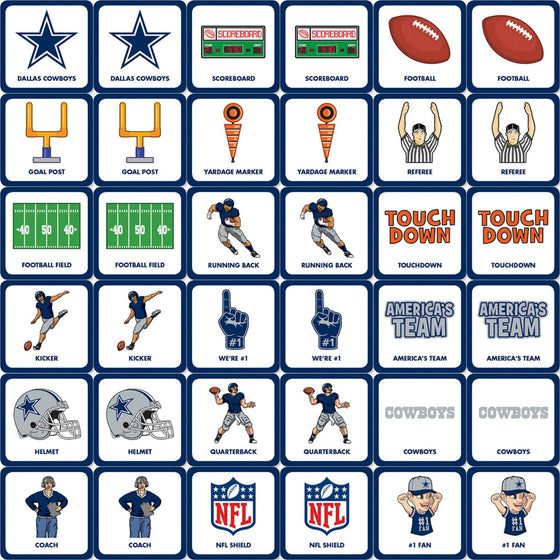 Dallas Cowboys Matching Game - 757 Sports Collectibles