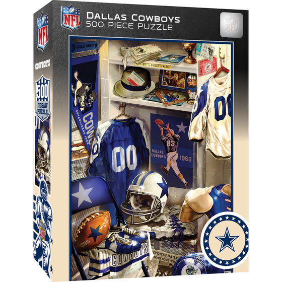 Dallas Cowboys - Locker Room 500 Piece Jigsaw Puzzle - 757 Sports Collectibles