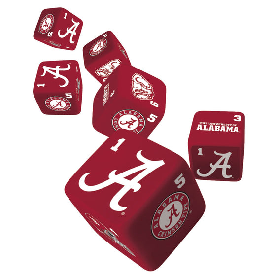 Alabama Crimson Tide Dice Set - 19mm - 757 Sports Collectibles