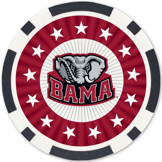 Alabama Crimson Tide 100 Piece Poker Chips - 757 Sports Collectibles