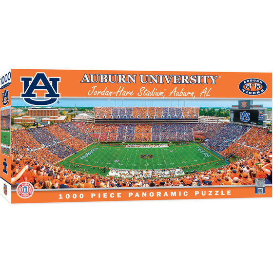 Auburn Tigers - 1000 Piece Panoramic Jigsaw Puzzle - 757 Sports Collectibles