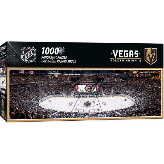 Las Vegas Golden Knights - 1000 Piece Panoramic Jigsaw Puzzle - 757 Sports Collectibles