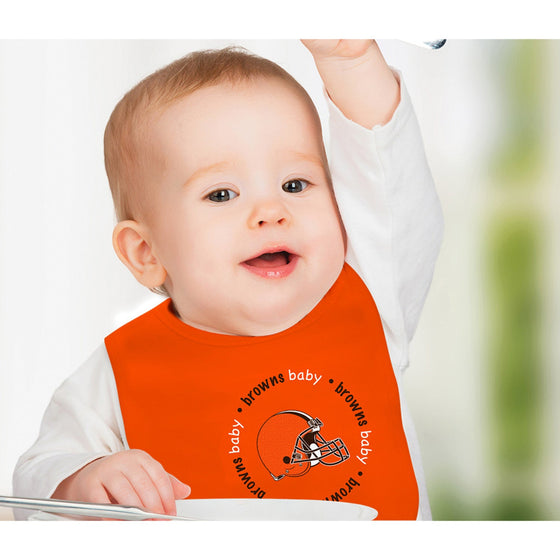 Cleveland Browns - Baby Bibs 2-Pack - 757 Sports Collectibles