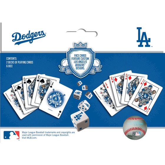 Los Angeles Dodgers - 2-Pack Playing Cards & Dice Set - 757 Sports Collectibles