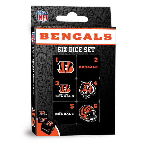Cincinnati Bengals Dice Set - 19mm - 757 Sports Collectibles