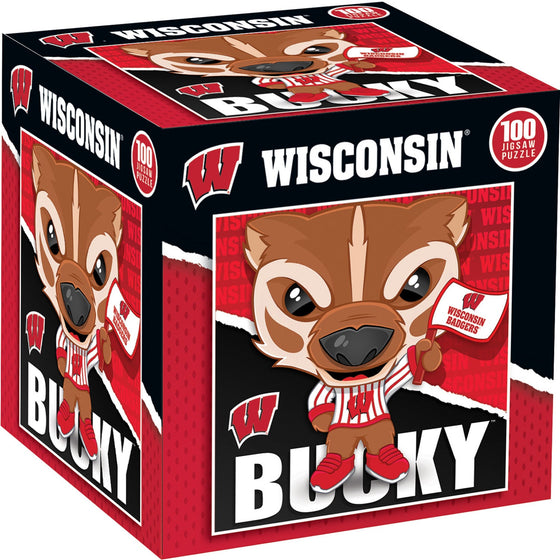 Bucky - Wisconsin Badgers Mascot 100 Piece Jigsaw Puzzle - 757 Sports Collectibles