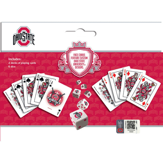 Ohio State Buckeyes - 2-Pack Playing Cards & Dice Set - 757 Sports Collectibles