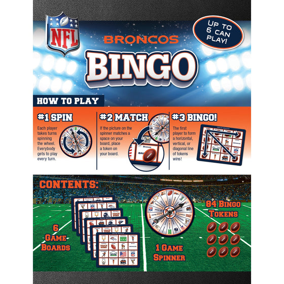 Denver Broncos Bingo Game - 757 Sports Collectibles