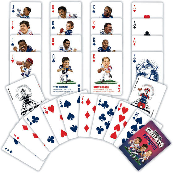 New England Patriots All-Time Greats Playing Cards - 54 Card Deck - 757 Sports Collectibles