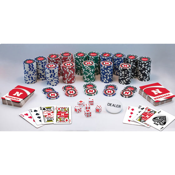 Nebraska Cornhuskers 300 Piece Poker Set - 757 Sports Collectibles