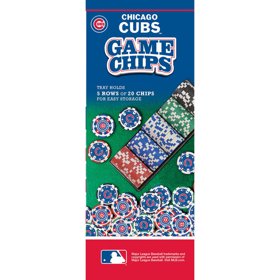 Chicago Cubs 100 Piece Poker Chips - 757 Sports Collectibles