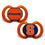 Syracuse Orange - Pacifier 2-Pack - 757 Sports Collectibles