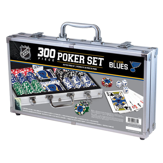 St. Louis Blues 300 Piece Poker Set - 757 Sports Collectibles