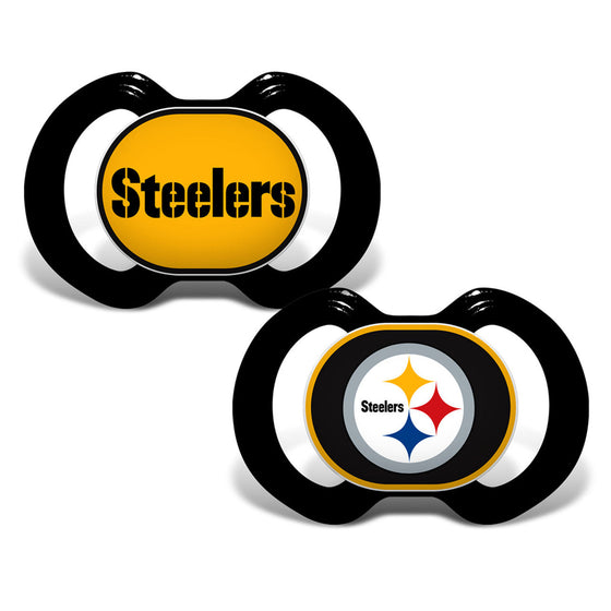 Pittsburgh Steelers NFL Baby Fanatic Pacifier 2-Pack