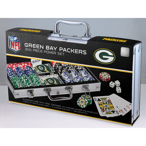 Green Bay Packers 300 Piece Poker Set - 757 Sports Collectibles