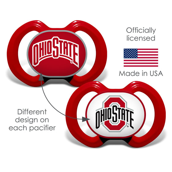 Ohio State Buckeyes - Pacifier 2-Pack - 757 Sports Collectibles