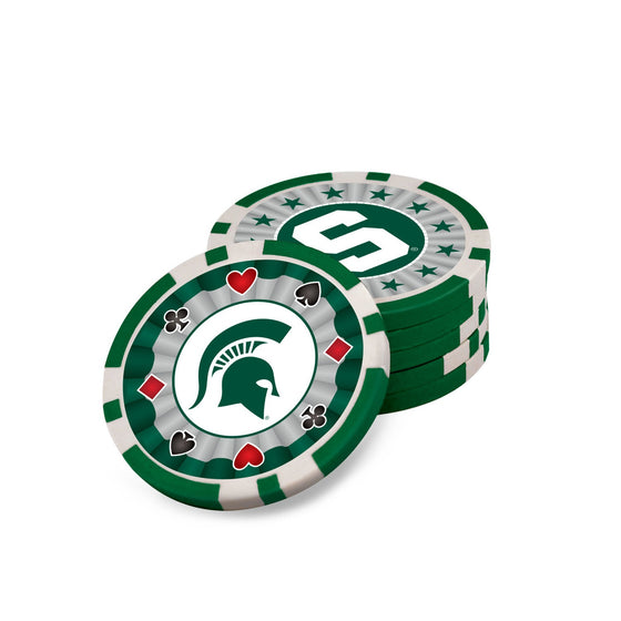 Michigan State Spartans 300 Piece Poker Set - 757 Sports Collectibles