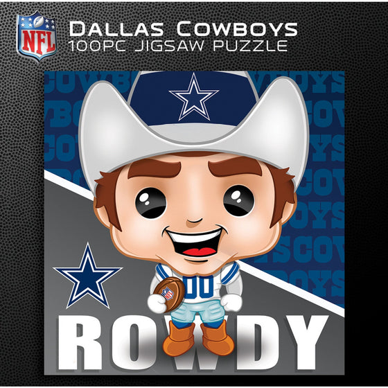 Rowdy - Dallas Cowboys Mascot 100 Piece Jigsaw Puzzle - 757 Sports Collectibles