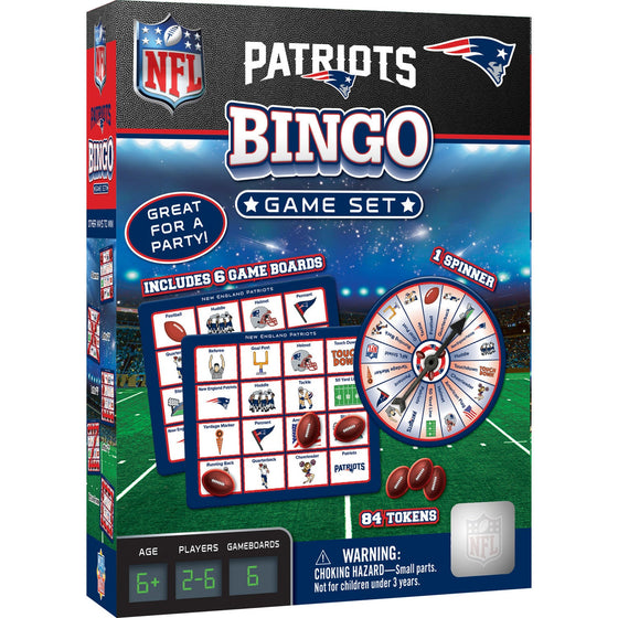 New England Patriots Bingo Game - 757 Sports Collectibles