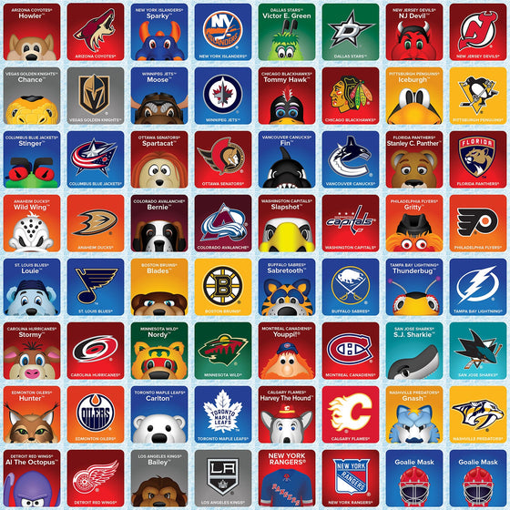 NHL Mascots Matching Game - 757 Sports Collectibles