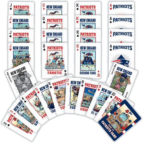 New England Patriots Fan Deck Playing Cards - 54 Card Deck - 757 Sports Collectibles