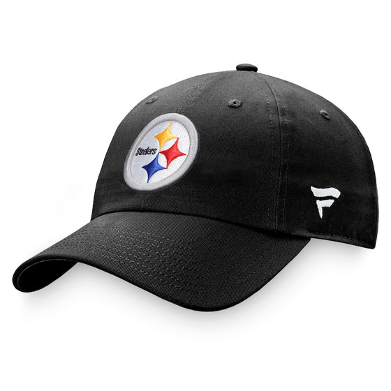 Fanatics Pittsburgh Steelers Black Fundamental Adjustable Hat