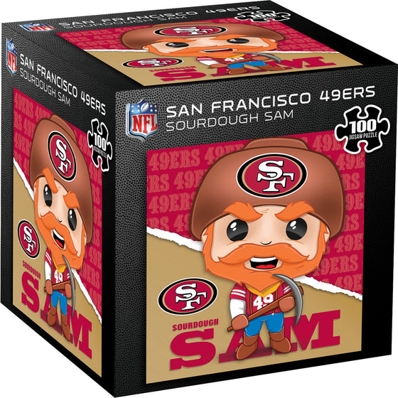 Sourdough Sam - San Francisco 49ers Mascot 100 Piece Jigsaw Puzzle - 757 Sports Collectibles