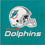 Miami Dolphins Luncheon Napkin 16ct - 757 Sports Collectibles