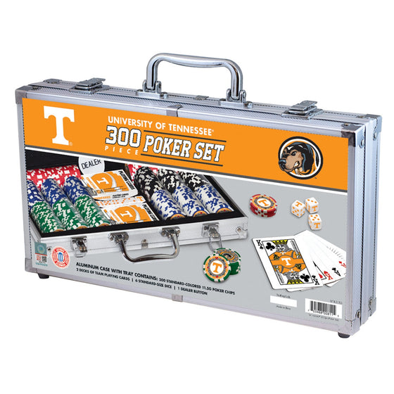 Tennessee Volunteers 300 Piece Poker Set - 757 Sports Collectibles