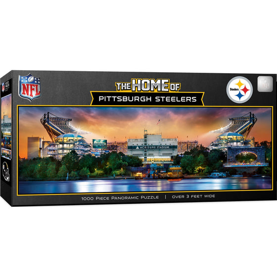 Pittsburgh Steelers - Stadium View 1000 Piece Panoramic Jigsaw Puzzle - 757 Sports Collectibles