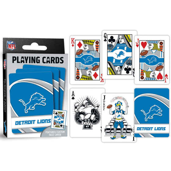 Detroit Lions Playing Cards - 54 Card Deck - 757 Sports Collectibles