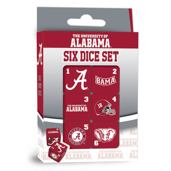 Alabama Crimson Tide Dice Set - 19mm - 757 Sports Collectibles